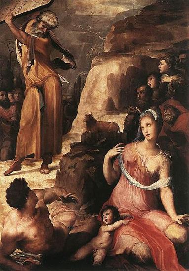 Domenico Beccafumi Moses and the Golden Calf oil painting image